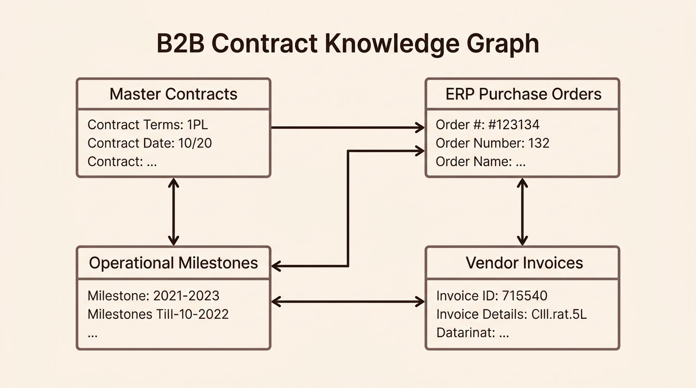 B2B Contract Knowledge Graph Diagram